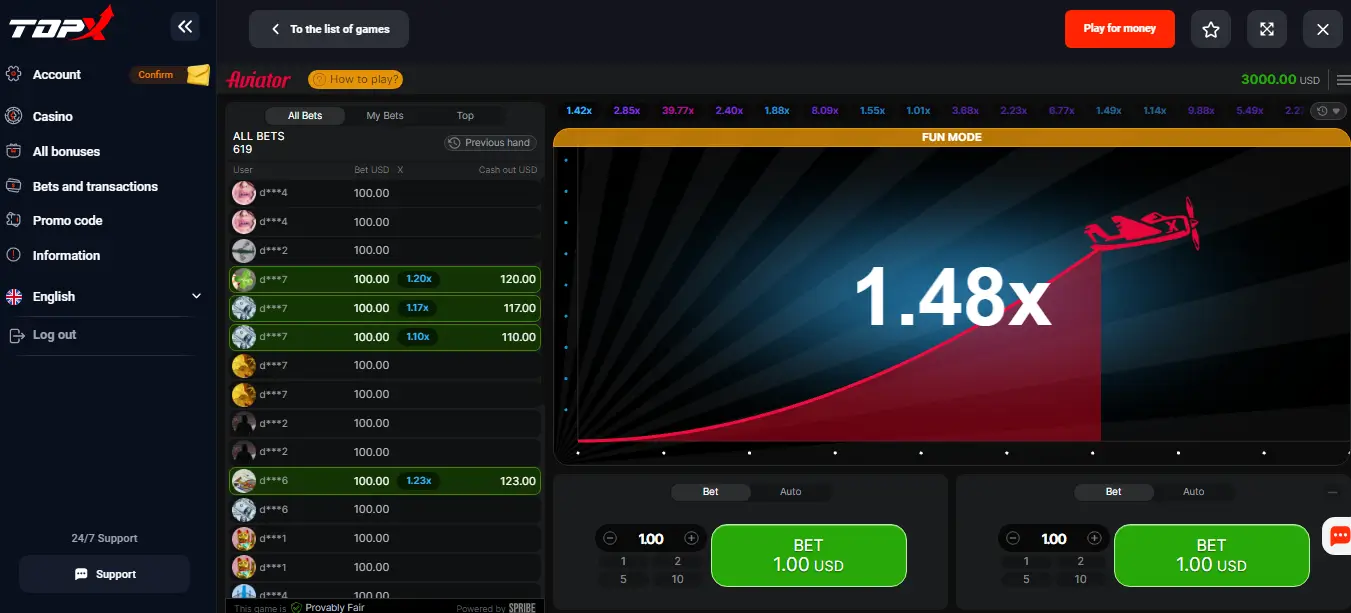 TopX Aviator TopX Aviator